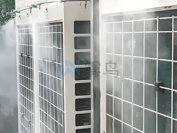 山西機(jī)房噴霧降溫節(jié)能案例分析，通信機(jī)房數(shù)據(jù)中心風(fēng)冷式空調(diào)室外機(jī)噴霧降溫系統(tǒng)